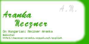 aranka meczner business card